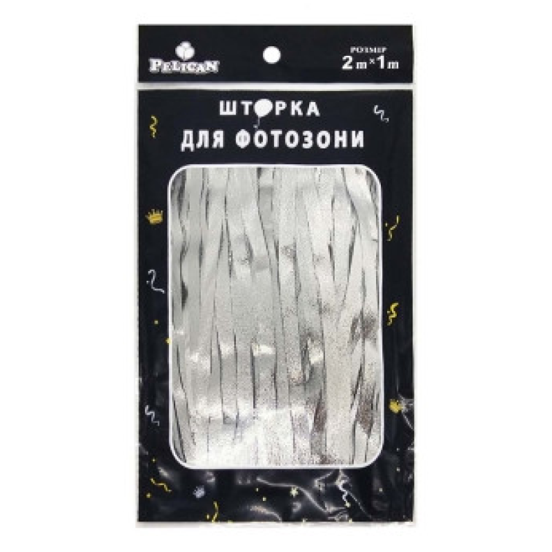 Фотозона 2 м х 1 м, “Сатин“ срібло Срібний Pelican 872172 KNZ