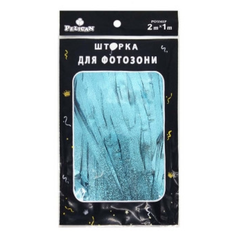 Фотозона 2 м х 1 м, “Сатин“ блакитна Блакитний Pelican 872174 KNZ