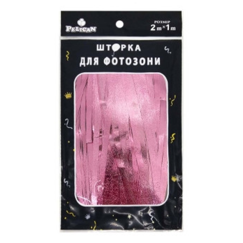 Фотозона 2 м х 1 м, “Сатин“ рожева Рожевий Pelican 872175 KNZ
