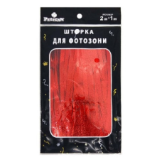 Фотозона 2 м х 1 м, “Сатин“ червона Червоний Pelican 872179 KNZ