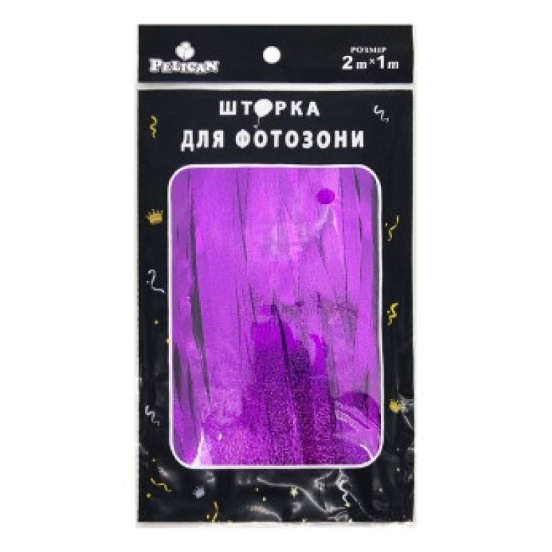 Фотозона 2 м х 1 м, “Сатин“ фіолетова Фіолетовий Pelican 872180 KNZ
