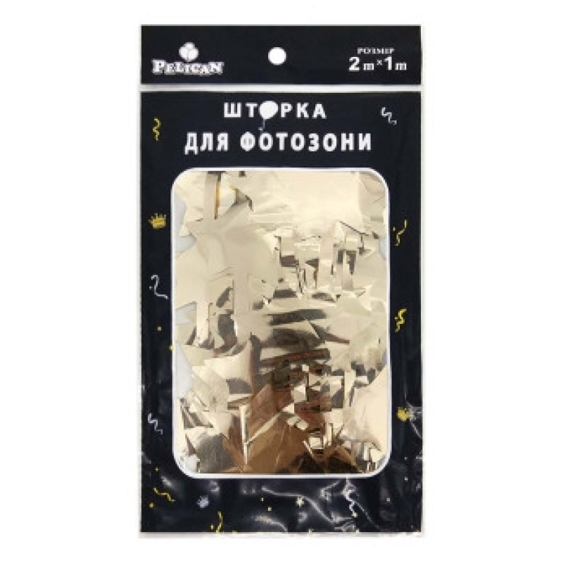 Фотозона 2 м х 1 м, “Зірка глянсова“ шампань Бежевий Pelican 872204 KNZ