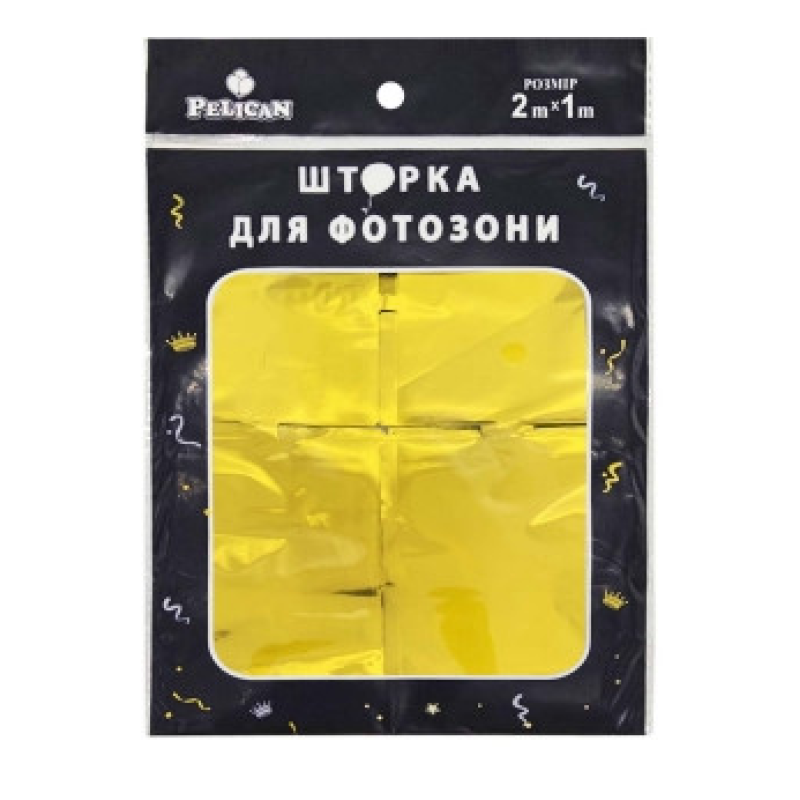 Фотозона 2 м х 1 м, “Квадрат“ золото Золотий Pelican 872211 KNZ