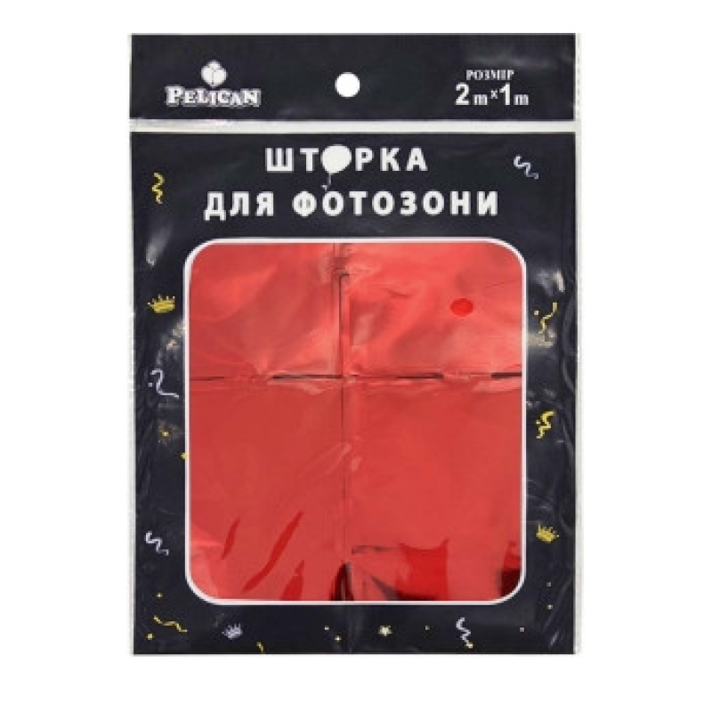 Фотозона 2 м х 1 м, “Квадрат“ червона Червоний Pelican 872218 KNZ