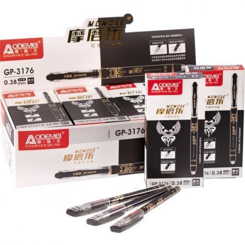 Ручка «пише-стирає» чорна гелева з гумкою Neoline GP-3176 KNZ