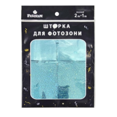 Фотозона 2 м х 1 м, “Квадрат голограма“ блакитна Блакитний Pelican 872234 KNZ