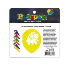 Кульки латексні 12“ (30см) “Динозаврик“ Pelican 10 шт Pelican 827015 KNZ