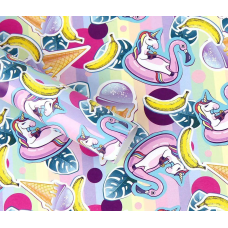 Папір для пакування подарунків 10 аркушів 100 х 70 см 50 г Unison PCZ10070-10-528 KNZ