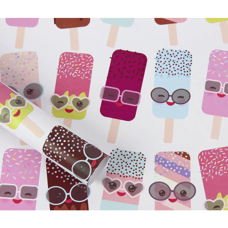 Папір для пакування подарунків 10 аркушів 100 х 70 см 50 г Unison PCZ10070-10-529 KNZ