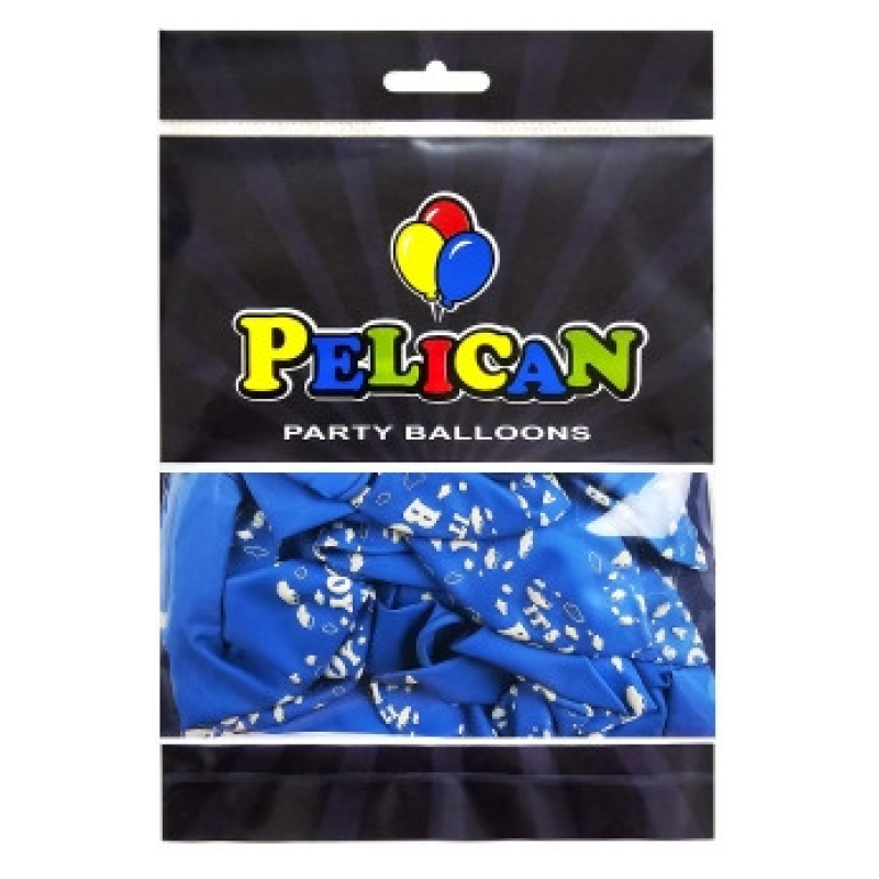 Кульки латексні Pelican 12“ (30см) “It“s a Boy, хлопчик“ 50 шт Синій Pelican 824003 KNZ
