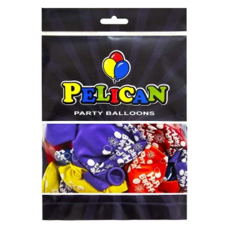 Кульки латексні Pelican 12“ (30см) “Happy Birthday, квіточки“ 50шт Pelican 824018 KNZ Кульки латексні Pelican 12“ (30см) “Happy Birthday, квіточки“ 50шт Pelican 824018 KNZ