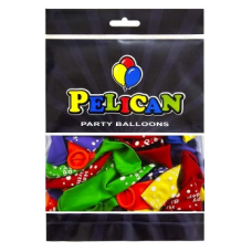 Кульки латексні Pelican 12“ (30см) “Happy Birthday, горошок“ 50 шт Pelican 824022 KNZ