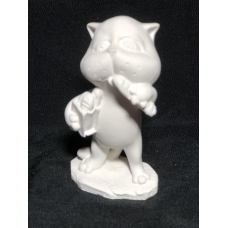 Гіпсова фігурка для розфарбовування “КІТ З БАТОНОМ“ КСБ-98 KNZ