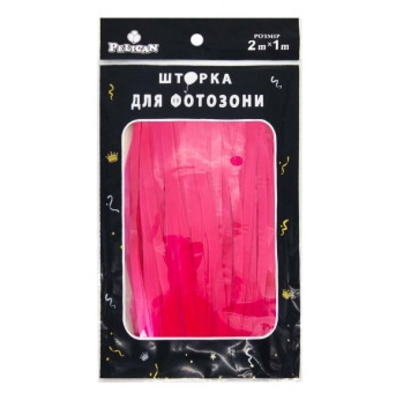Фотозона 2 м х 1 м, “Флуоресцентна“ малинова Рожевий Pelican 872183 KNZ