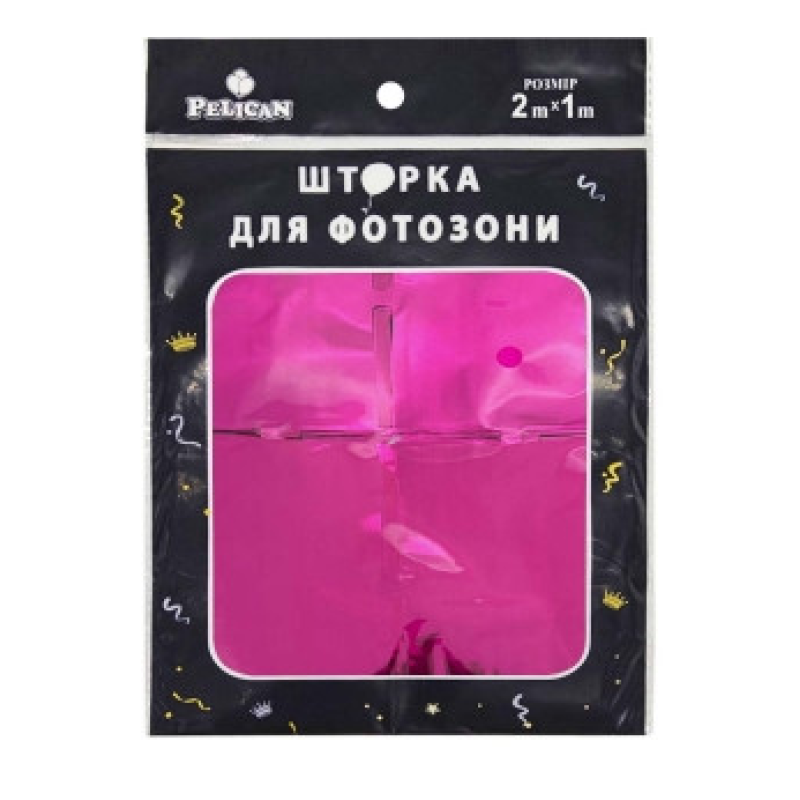 Фотозона 2 м х 1 м, “Квадрат“ фуксія Рожевий Pelican 872216 KNZ