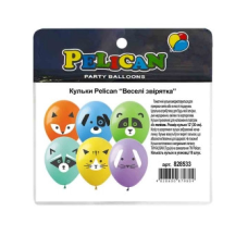 Кульки 12“ (30см) “Веселі звірята“ 10шт Pelican 828533 KNZ