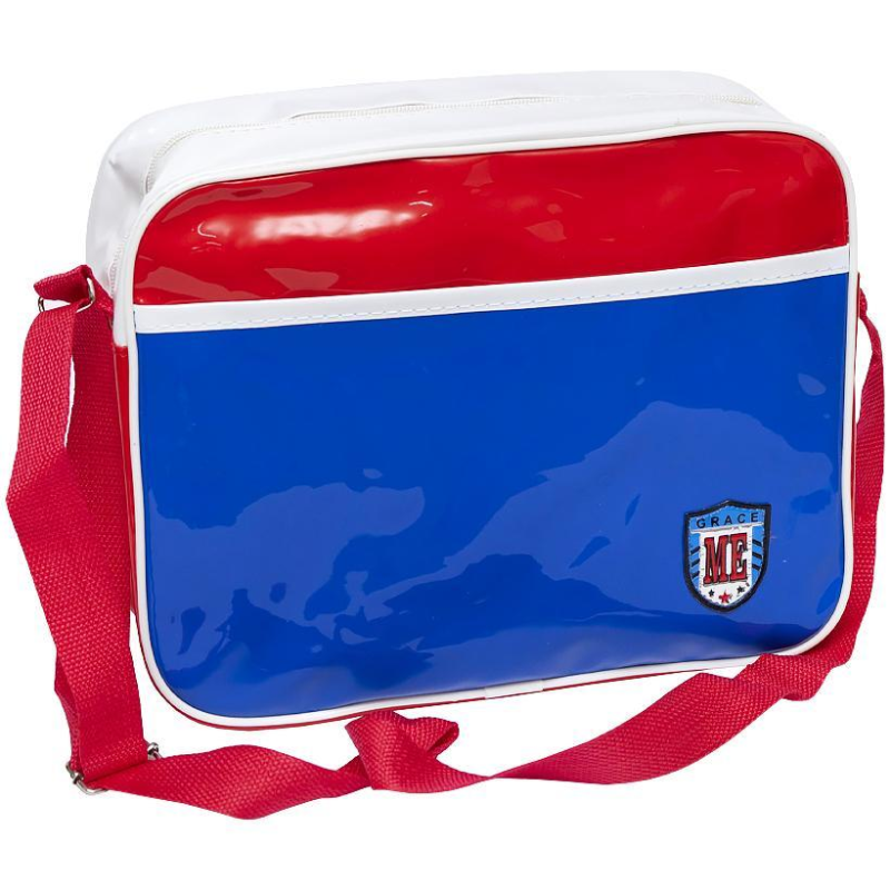 Сумка силіконова на плече синьо-червона 29*23*10см “Grace“ S13-7 KNZ