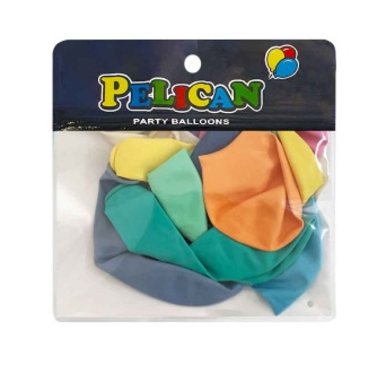 Кульки 10“ (26см) макарун асорті, 10 шт/пач Pelican 811299 KNZ Кульки 10“ (26см) макарун асорті, 10 шт/пач Pelican 811299 KNZ
