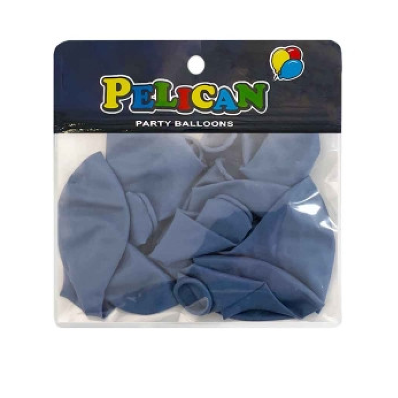 Кульки 10“ (26см) макарун сірий темний, 10 шт/пач Сірий Pelican 811214 KNZ Кульки 10“ (26см) макарун сірий темний, 10 шт/пач Сірий Pelican 811214 KNZ