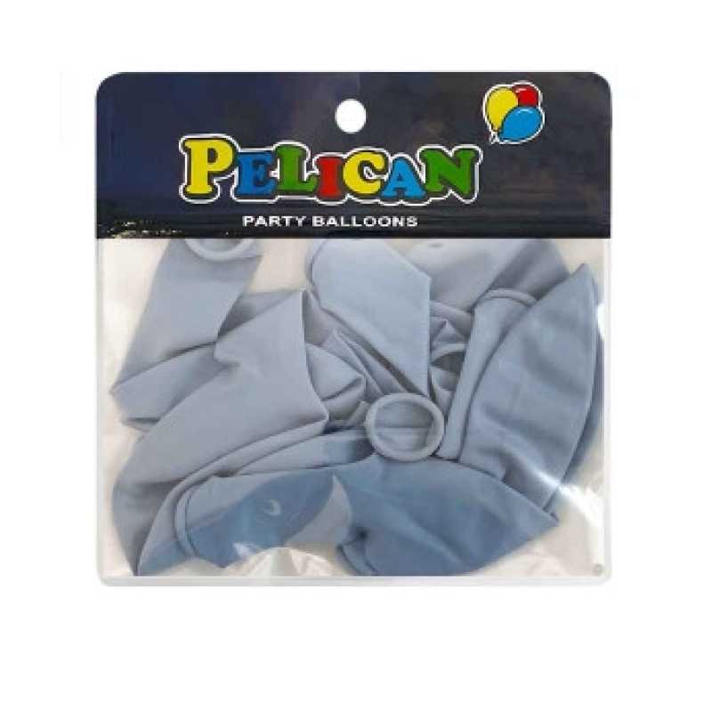 Кульки 10“ (26см) макарун сірий світлий, 10 шт/пач Сірий Pelican 811213 KNZ Кульки 10“ (26см) макарун сірий світлий, 10 шт/пач Сірий Pelican 811213 KNZ