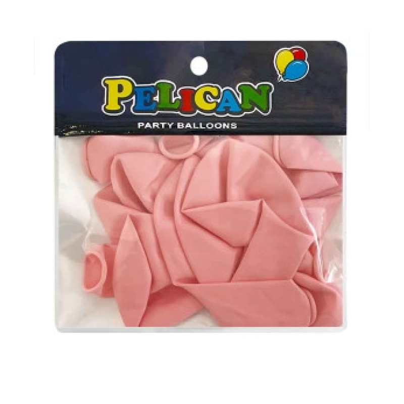 Кульки 10“ (26см) макарун рожевий ніжний, 10 шт./пач. Рожевий Pelican 811207 KNZ