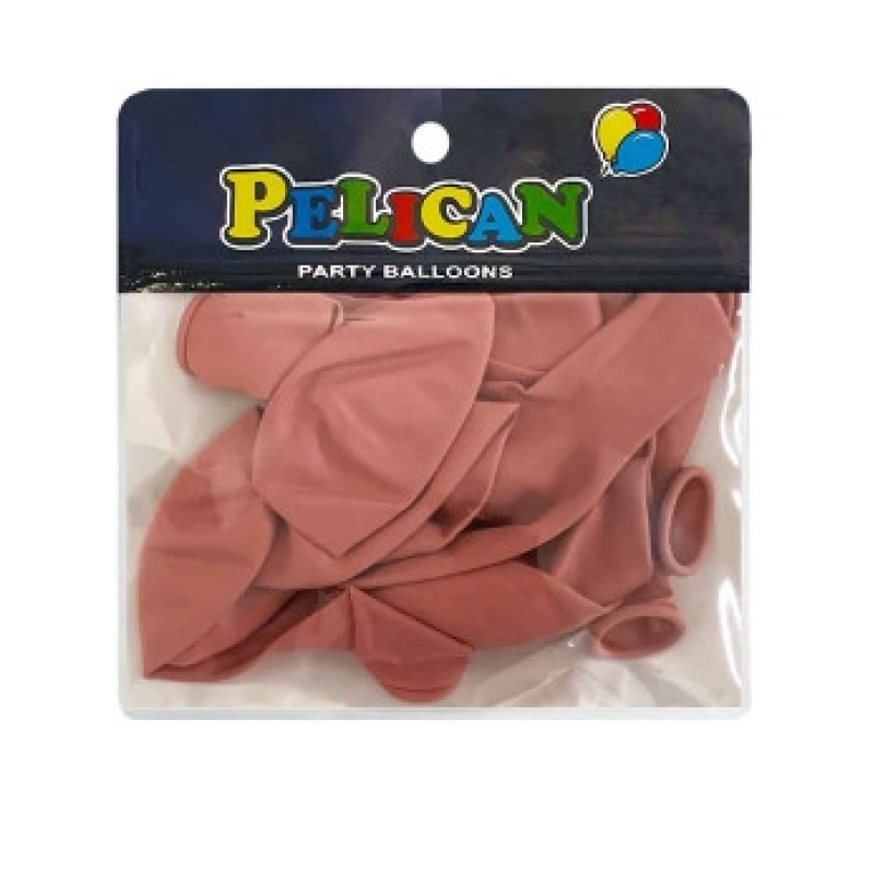 Кульки 10“ (26см) вінтажний рожевий антик, 10 шт/пач Рожевий Pelican 811071 KNZ Кульки 10“ (26см) вінтажний рожевий антик, 10 шт/пач Рожевий Pelican 811071 KNZ
