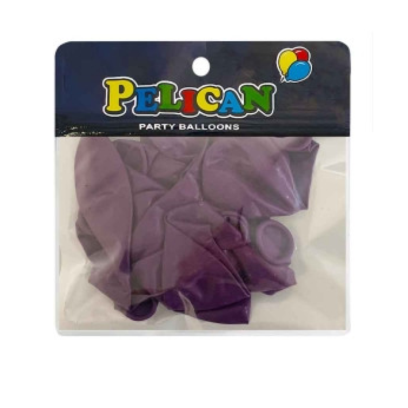 Кульки 10“ (26см) вінтажний синьо-бузковий, 10 шт/пач Фіолетовий Pelican 811069 KNZ