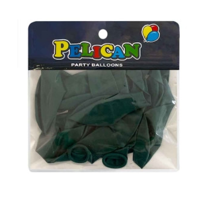 Кульки 10“ (26см) вінтажний зелений опаловий, 10 шт/пач Зелений Pelican 811065 KNZ