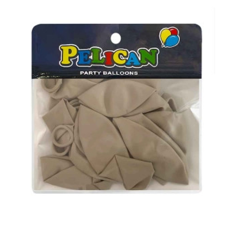 Кульки 10“ (26см) вінтажний білий пісок, 10 шт/пач Бежевий Pelican 811062 KNZ