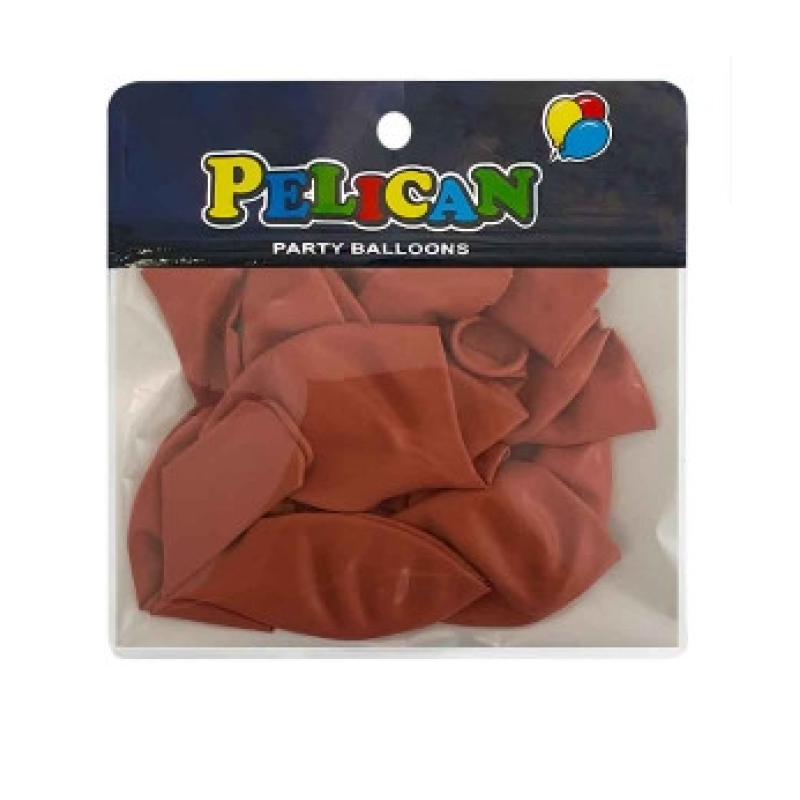 Кульки 10“ (26см) вінтажний мідний, 10 шт/пач Коричневий Pelican 811056 KNZ