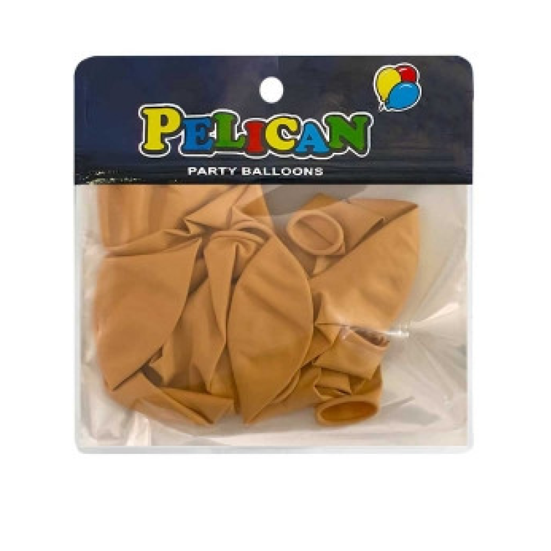 Кульки 10“ (26см) вінтажний тілесний, 10 шт/пач Бежевий Pelican 811053 KNZ