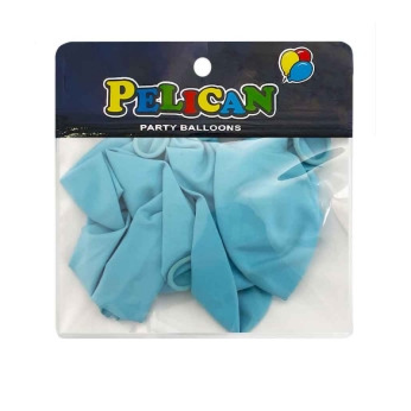 Кульки 10“ (26см) пастель блакитний ніжний, 10 шт/пач Блакитний Pelican 811024 KNZ