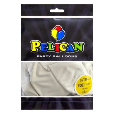 Кульки латексні 36“ (90см) пастель білий, 10 шт Білий Pelican 8200001 KNZ