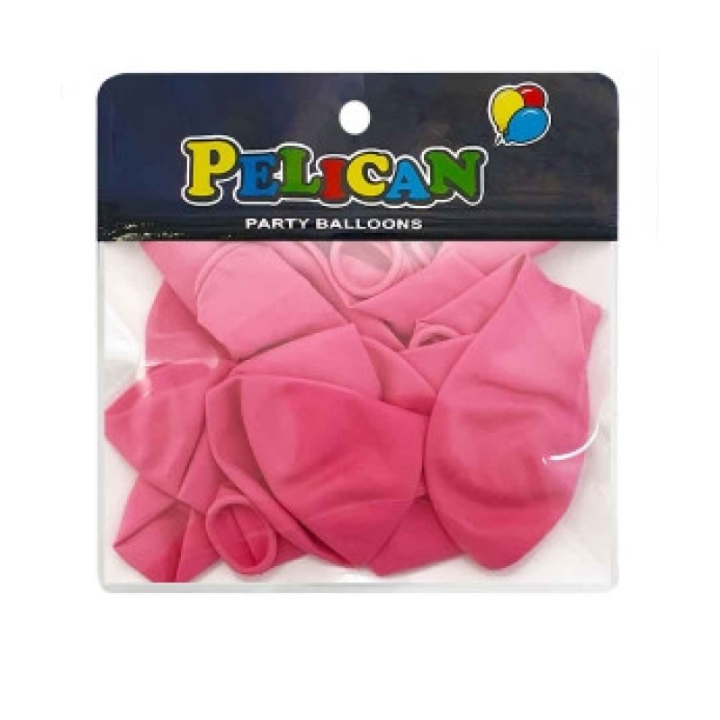 Кульки 10“ (26см) пастель рожевий, 10 шт/пач Рожевий Pelican 811013 KNZ