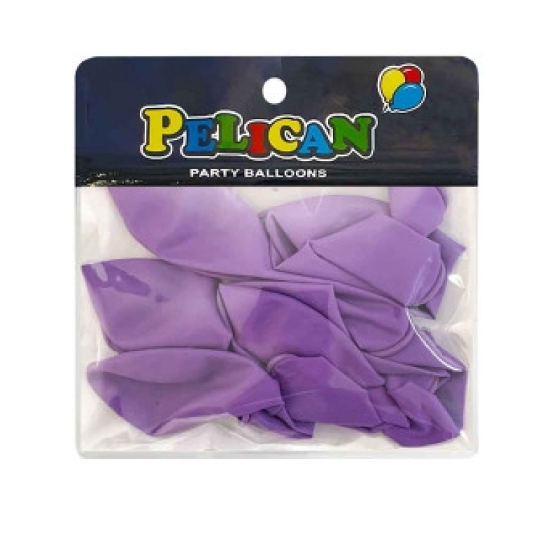 Кульки 10“ (26см) пастель бузковий, 10 шт/пач Фіолетовий Pelican 811011 KNZ