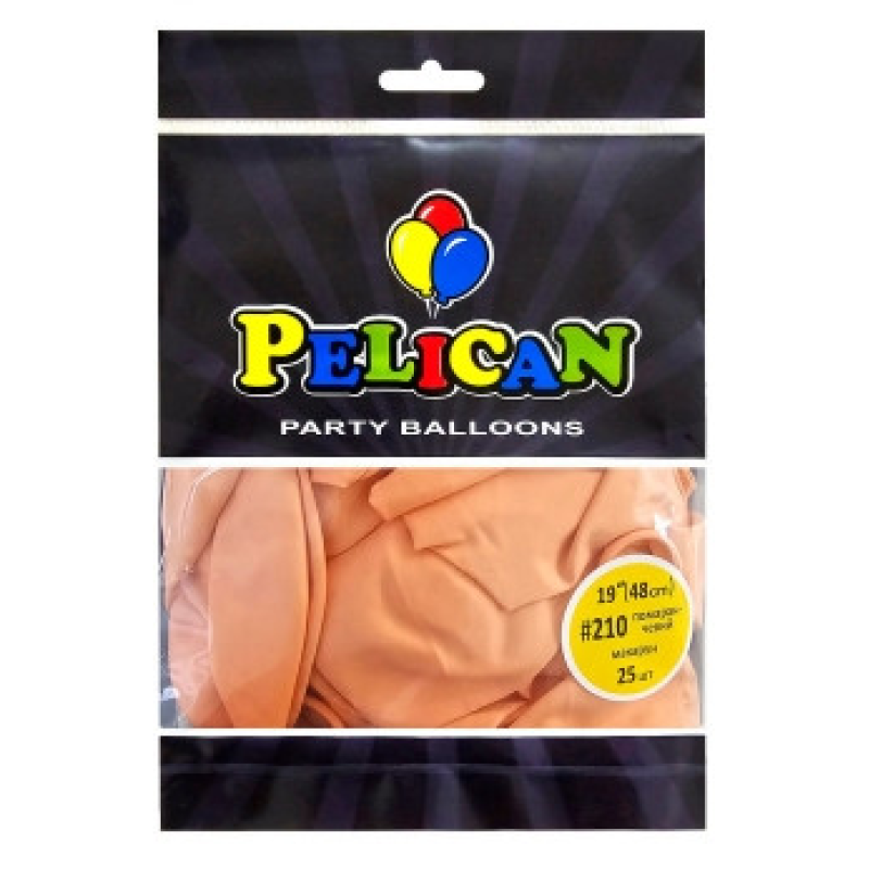 Кульки латексні 19“ (48см) макарун жовтогарячий, 25 шт Жовтогарячий Pelican 819210 KNZ Кульки латексні 19“ (48см) макарун жовтогарячий, 25 шт Жовтогарячий Pelican 819210 KNZ