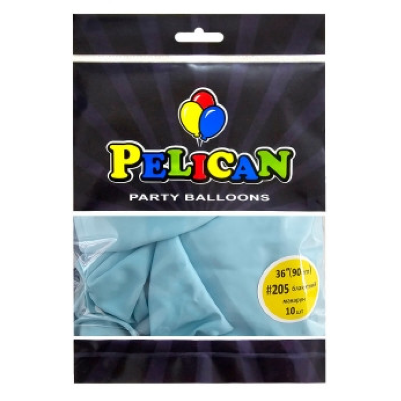 Кульки латексні 19“ (48см) макарун блакитний, 25 шт Блакитний Pelican 819205 KNZ