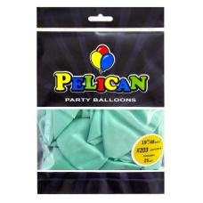 Кульки латексні 19“ (48см) макарун ціановий, 25 шт Зелений Pelican 819203 KNZ