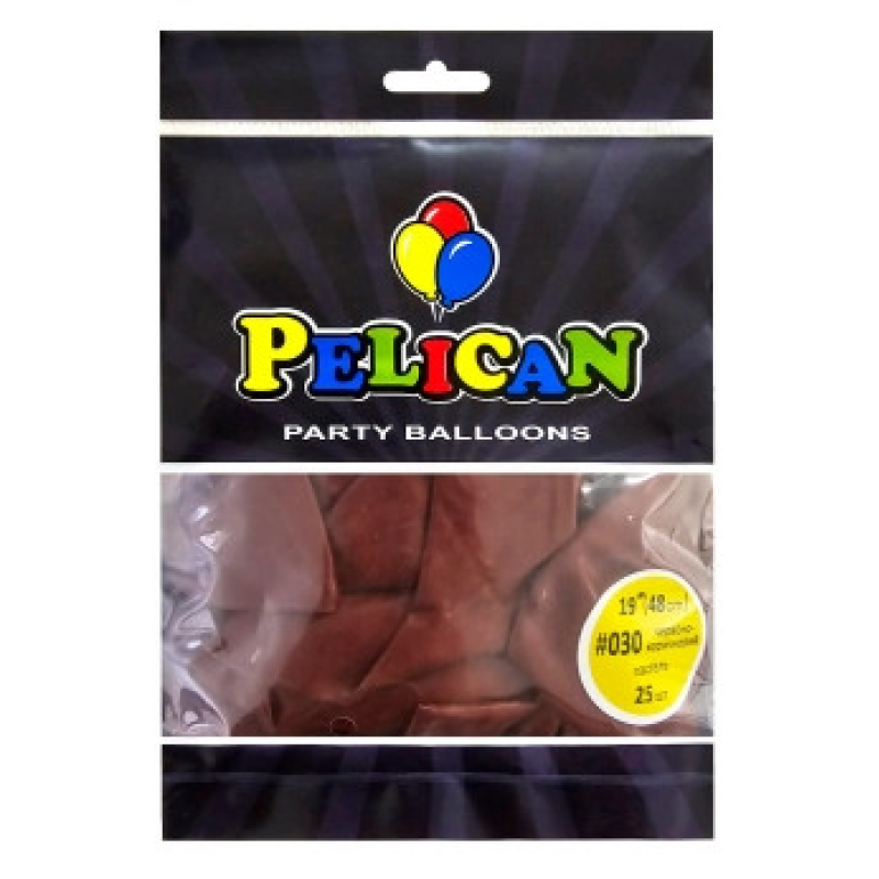 Кульки латексні 19“ (48см) вінтажний червоно-коричневий, 25 шт Червоний Pelican 819030 KNZ Кульки латексні 19“ (48см) вінтажний червоно-коричневий, 25 шт Червоний Pelican 819030 KNZ