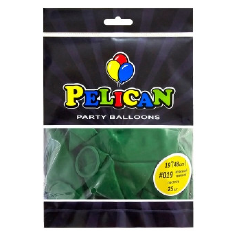 Кульки латексні 19“ (48см) вінтажний зелений темний, 25 шт Зелений Pelican 819019 KNZ Кульки латексні 19“ (48см) вінтажний зелений темний, 25 шт Зелений Pelican 819019 KNZ