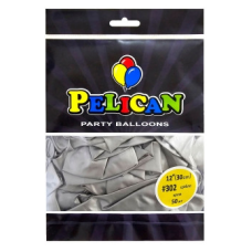 Кульки латексні 12“ (30см) хром срібло, 50 шт Срібний Pelican 812302 KNZ