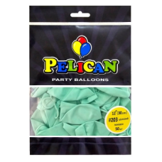 Кульки латексні 12“ (30см) макарун ціановий, Pelican 50 шт Зелений Pelican 812203 KNZ
