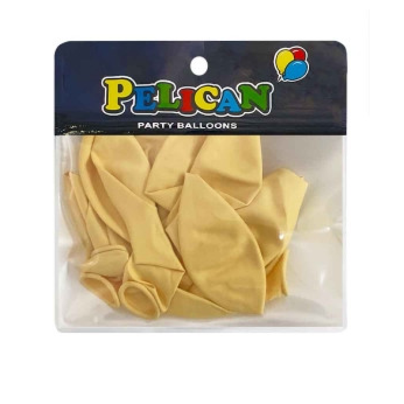 Кульки 10“ (26см) вінтажний ретро кремовий, 10 шт/пач Бежевий Pelican 811072 KNZ