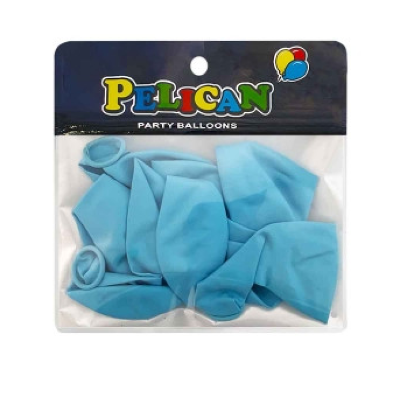 Кульки 10“ (26см) пастель блакитний світлий, 10 шт/уп Блакитний Pelican 811023 KNZ Кульки 10“ (26см) пастель блакитний світлий, 10 шт/уп Блакитний Pelican 811023 KNZ