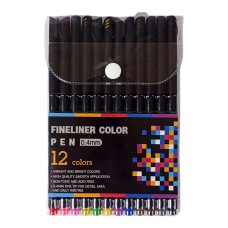 Набір різнокольорових лінерів ручок для малювання 12 кольорів 0,4мм DSCN9766-12/ZXB-04031-12 KNZ