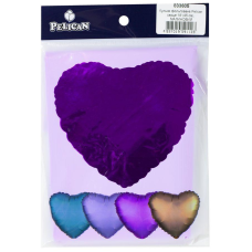 Кулька фольгована PELICAN серце 18“ (45см) Малиновий (5шт) Рожевий Pelican 833605 KNZ