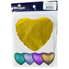 Куля фольгована ПЕЛІКАН серце 18“ (45см) сатин бронза (5шт) Жовтий Пелікан 833635 KNZ