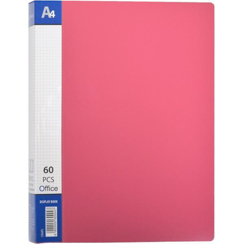 Папка пластикова А4 з 60 файлами, дисплей-книжка на 60 файлів для паперів “С“ Червона KNZ Папка пластикова А4 з 60 файлами, дисплей-книжка на 60 файлів для паперів “С“ Червона KNZ