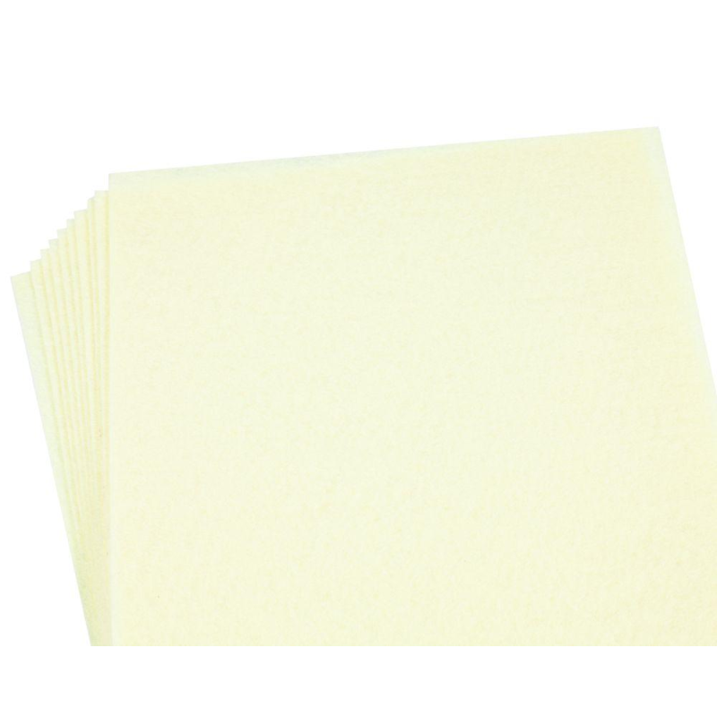 Фетр 20 х 30см, 1,2мм, 10 листів, жовто-білий Бежевий 170HQ-056 KNZ