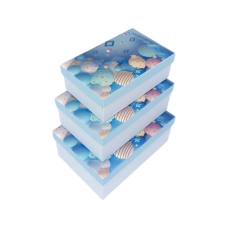 Набір коробок 3 штуки “Кульки“ 23 х 15 х 10/21 х 13 х 8/19 х 12 х 7см Unison 1037Y-003 KNZ